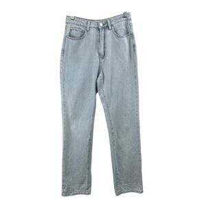 WeWoreWhat Light Wash Retro Mom Jeans High Rise Straight Leg Size 28